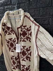 Boho Crochet Knit Jacket