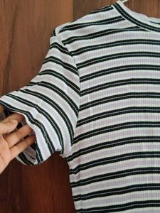 Striped Cropped T-Shirt