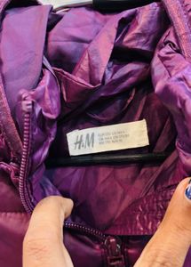 🇬🇧H&amp;M Imported Wine Puffer Jacket