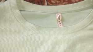 Cyan colour top