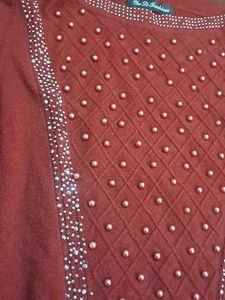 Embellished Knit Sweater