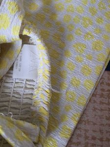 Yellow Smocked Detail Mini Dress