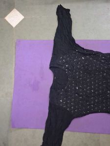 Sparkling Black Kurta