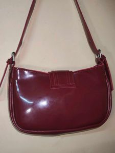 Chic Burgundy Shoulder Bag