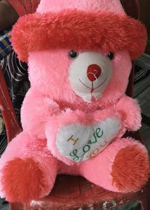 Pink Teddy Bear with Hat
