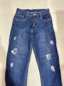 Distressed Denim Jeans