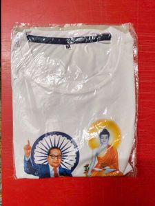 White Jai Bhim Printed T-Shirt – Medium