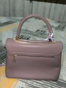 Stylish Top Handle Handbag with Scarf Accent
