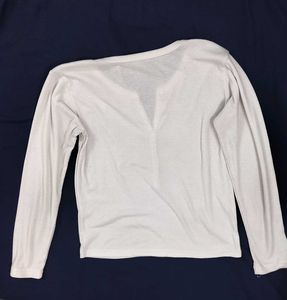 Ribbed Long Sleeve Henley Top