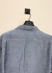 Men's Blue Checkered Casual Shirt