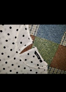 Cute Polka Dot Peplum Top