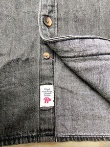 Roadster Gray Cotton Shirt