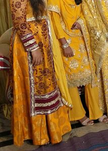 Golden Ethnic Skirt