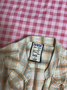 Y2k Vintage Plaid Sleeveless Fitted Top