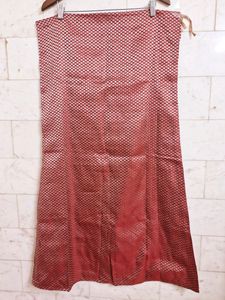 Red &amp; Gold Saree Skirt