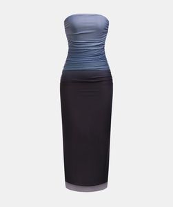 Strapless Ombre Dress