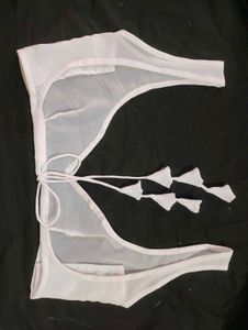 georgette sheer blouse