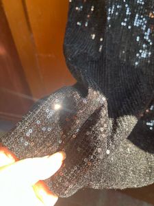 Sparkling Sequin V-Neck Top