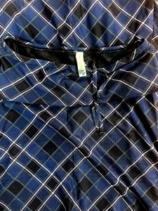Newme Graphic Print Long mesh top with skirt