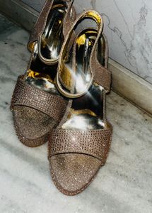 Sparkling Rose Gold Heels
