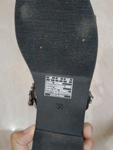 Embellished Black Flats