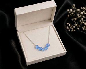 Elegant Blue Crystal Necklace