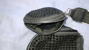 Sparkling Black Crossbody Bag