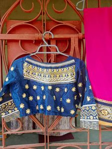 Designer Saree With Stitched Blouse
