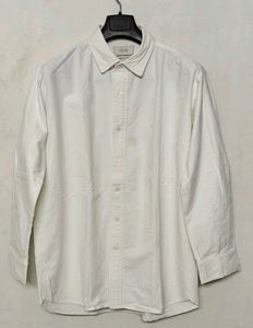 Korean Classic White Button-Down Shirt