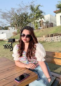Colorful Striped Cropped Button-Up Top