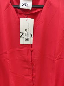 ZARA Button-Up Short Sleeve Top - L