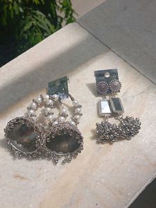 Elegant Pearl Jhumka Earrings