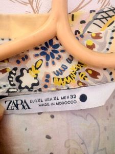 Zara paisley print cotton button down dress