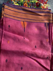 Cotton saree with blouse