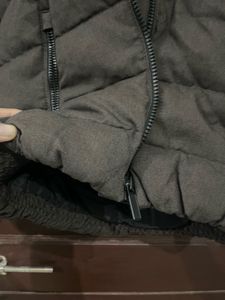 Stylish Padded Jacket with Fur Hood