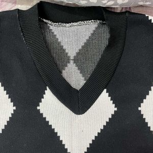 Argyle Knit Vest