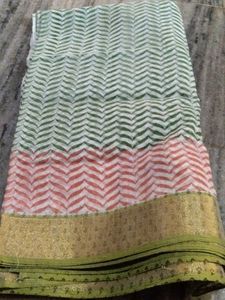 Green Leaf Print Dupatta