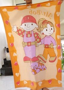 Bob The Builder Themed Plush Blanket