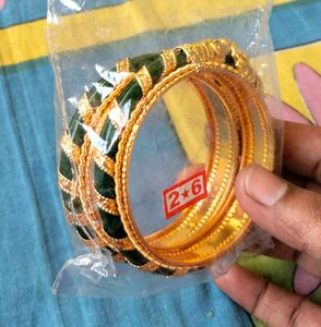 Elegant Gold-Plated Bangle Set