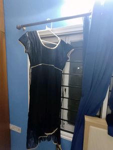 Black Net Midi Dress