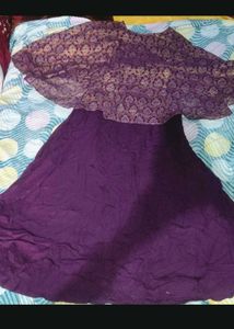 Elegant Purple Ethnic Skirt