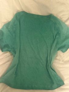 Y2k grunge green top