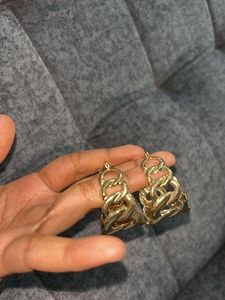 Chunky Chain Hoop Earrings