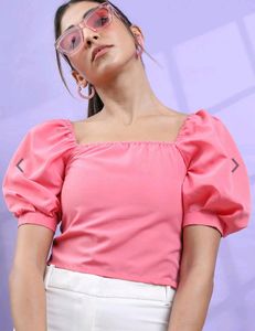 It's A Cute Pink Silk Top With Shoulder Off 🤩🩷🩷