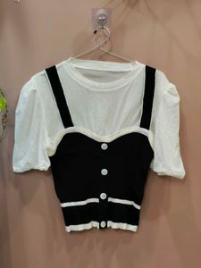 Chic Two-Piece Look Top