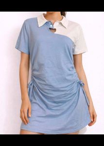 Chic Ruched Polo Tunic
