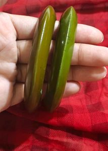 Set of 2 Olive/Green Bangles