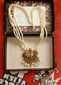 beautiful  white  beads chains