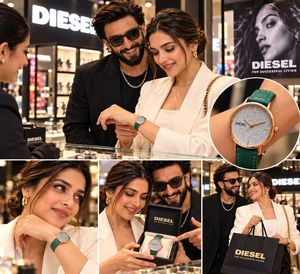DIESEL(COPY) Women’s Luxury Glitter Dial Watch – R