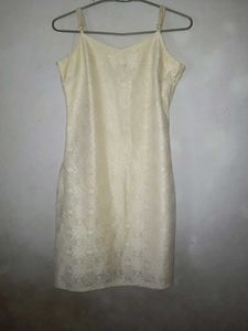 Elegant Cream Slip Dress